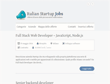 Tablet Screenshot of italianstartupjobs.net